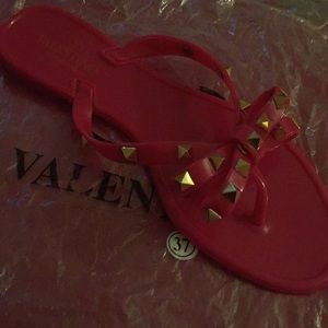 Valentino Garavani rockstud toe post flip flop